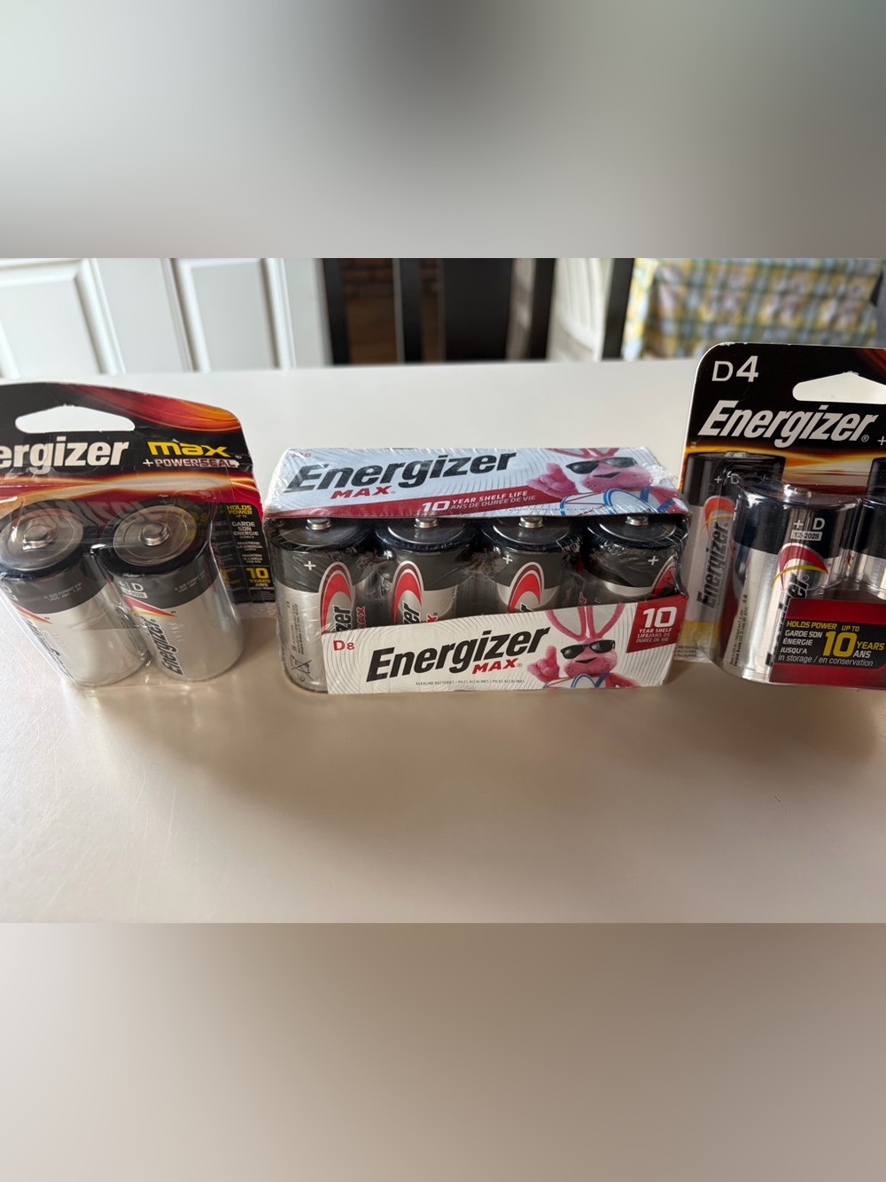Energizer Max D-Cell Batteries Pack - Black & Silver